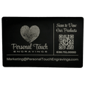 Personalized Black Metal Engraved Business Cards image 0
