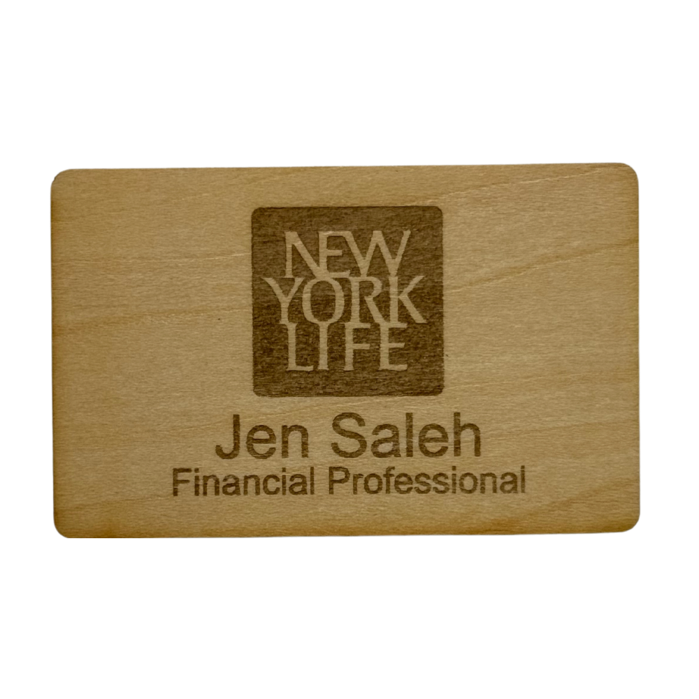 Engraved DigiTap™ Card | Wood image 0