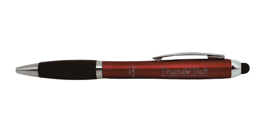 DigiTap™ Ink Light Up Pen with Stylus - Red image