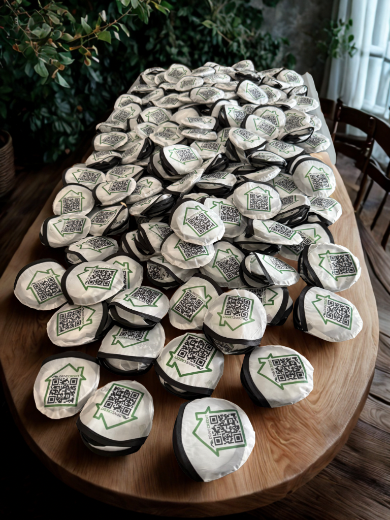 White Foldable Flying Disc Fans – Customizable Event Swag image 2